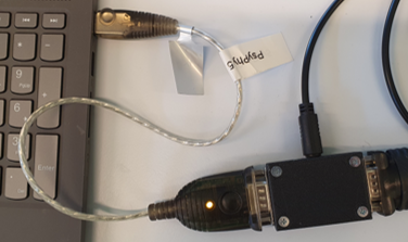 EEG laptop connect serial